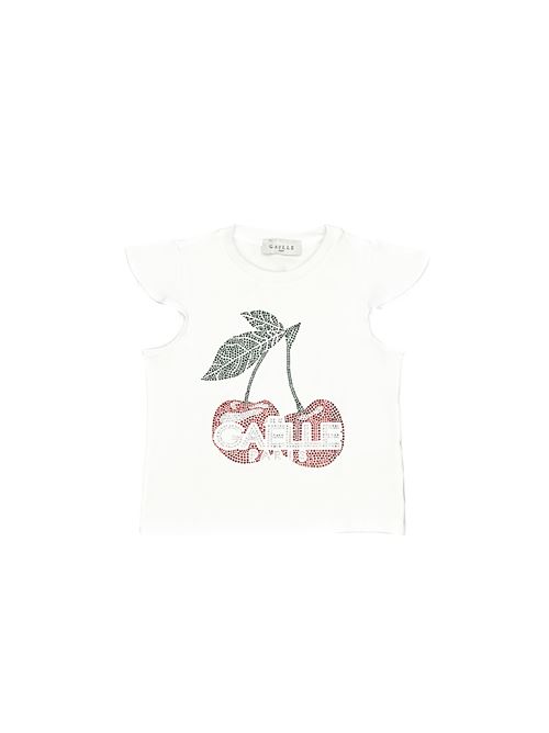 T-shirt, bambina, logata. GAELLE PARIS | 2746M00202WH